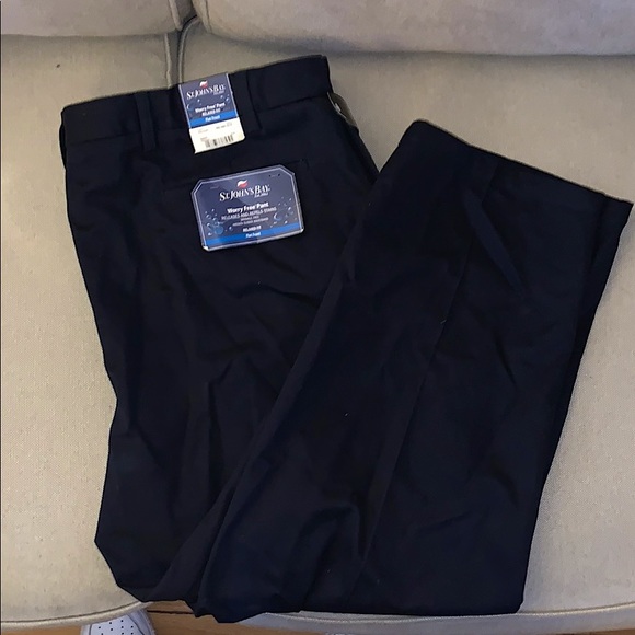 St. John’s Bay big and tall black trousers - Picture 1 of 4